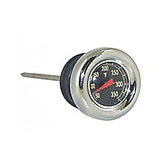 Custom Chrome Oil Cap Temperature Gauge Fit For Harley Sportster 1982-2003 Softail 1987-1999